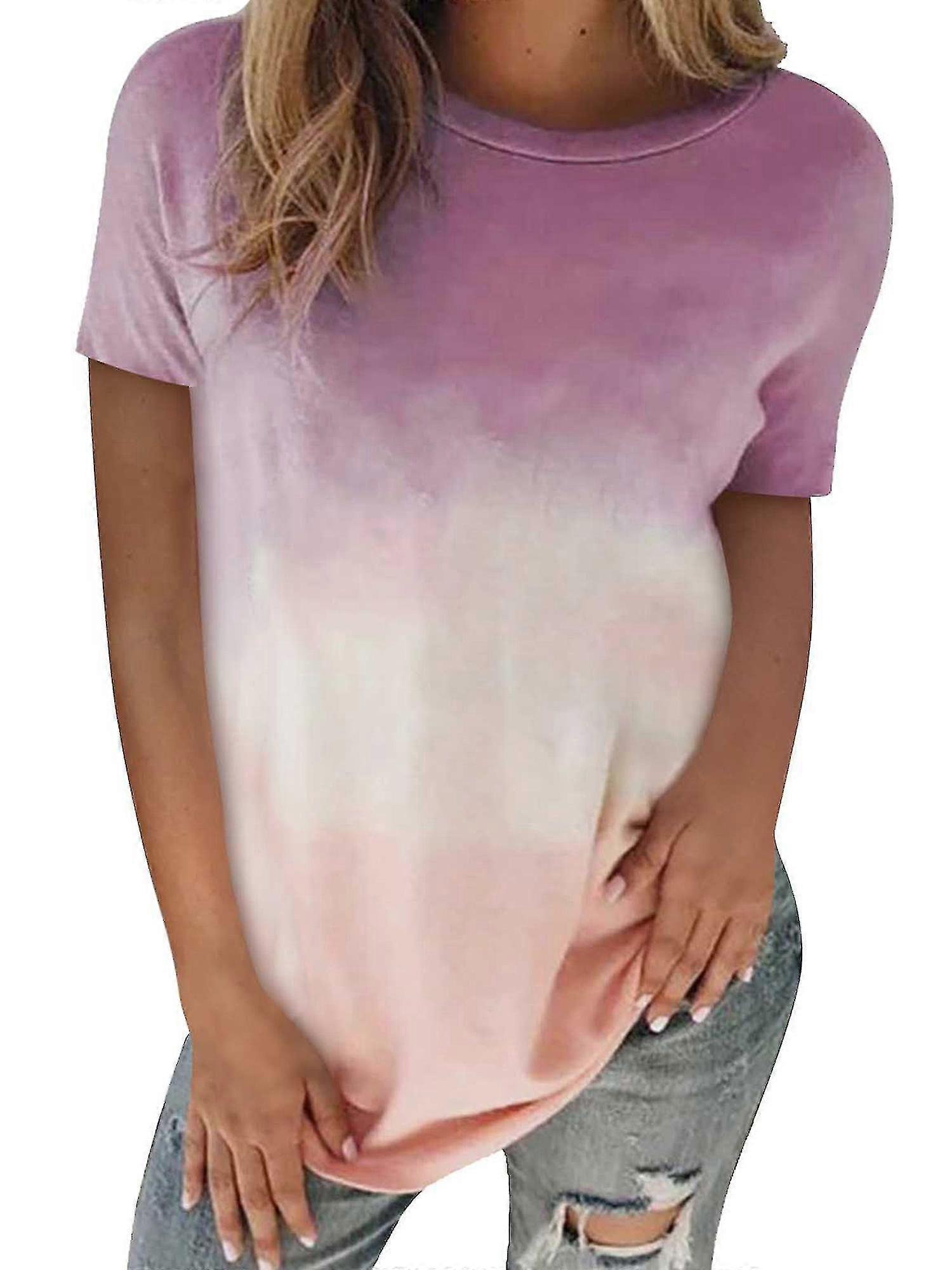 Womens Print Short Sleeve Tops