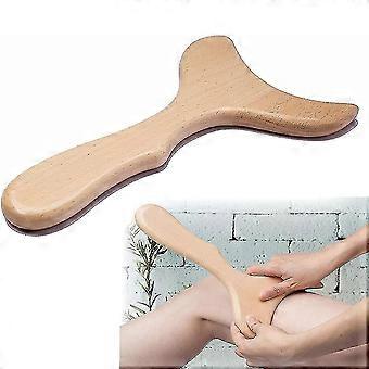 Tábua de massagem de madeira gua sha para massageador de relaxamento muscular de celulite do corpo inteiro