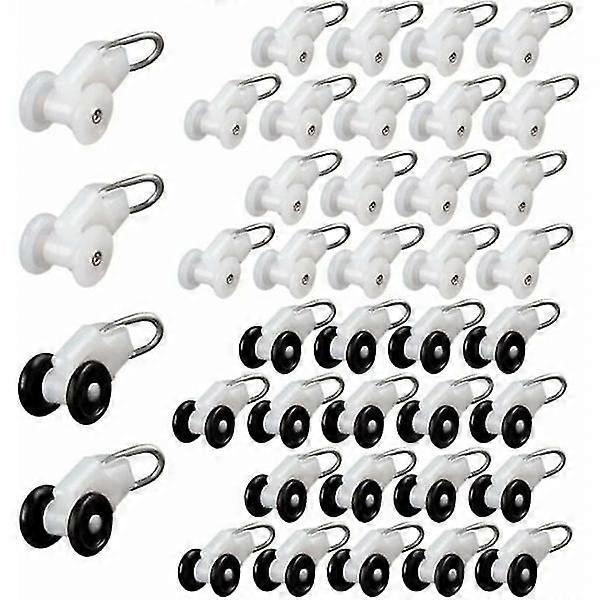 Curtain Glider Rollers 40 pieces Pergola Hook Rail Curtain track