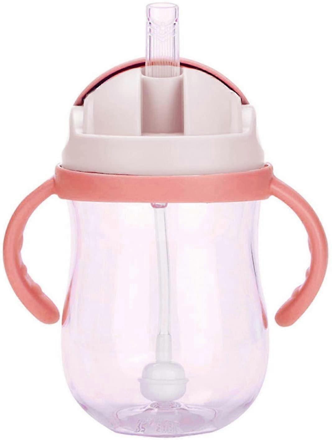 300ml Baby Straw Bottle With Straw And Handle
