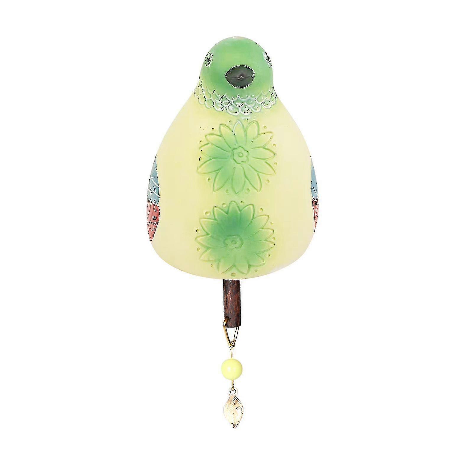 sajy bird song bell resin handicraft wind chime pendant garden home decoration
