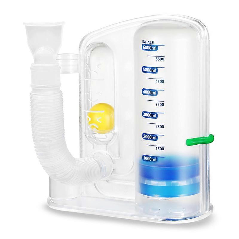 Lung Exerciser Device, Breathing Trainer - 6000ML Inhale Volume