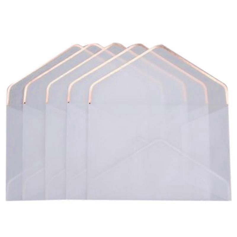 20pcs/set Hot Stamping Printing Paper Envelope Transparent Paper Envelope Wedding Letter Invitation