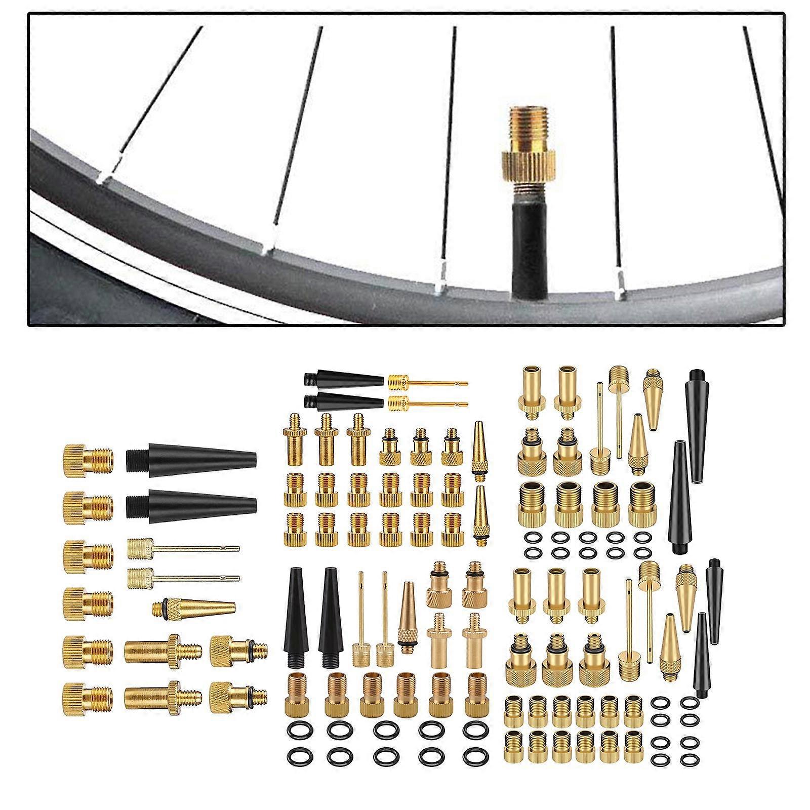 Copper Bicycle SV AV DV Adapter Set MTB Mountain Bike Tire Pump Adapter Kit Inflator Pump Adapters Accessory