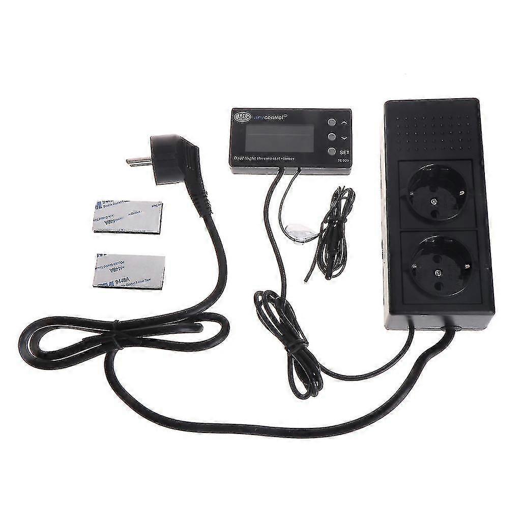 Digital dimming termostat reptil dag natt timer termostat plugg socket