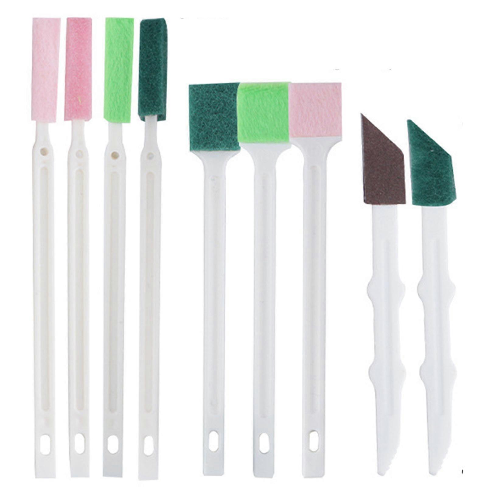 Multi-function Flannel Cleaning Brush Strong Decontamination Ability Slit Brush for Pots Pans Kitchen Sink Tile