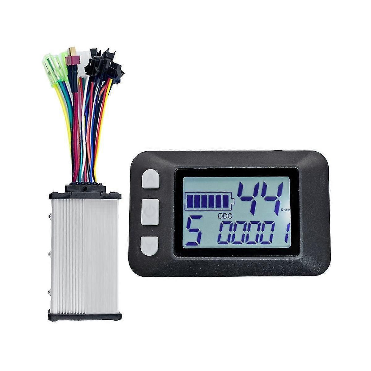 P9 Lcd Display Dashboard Meter Lcd Screen+36v 350w Sine Wave Controller Electric Bike Meter For Electric Scooter(5pin)