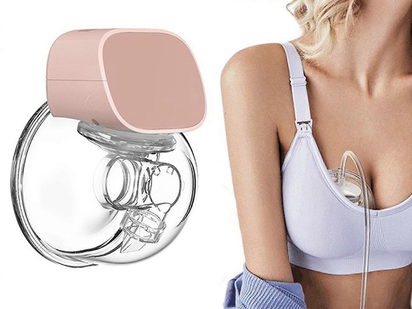 1PCS Portable Electric Breast Pump Pink