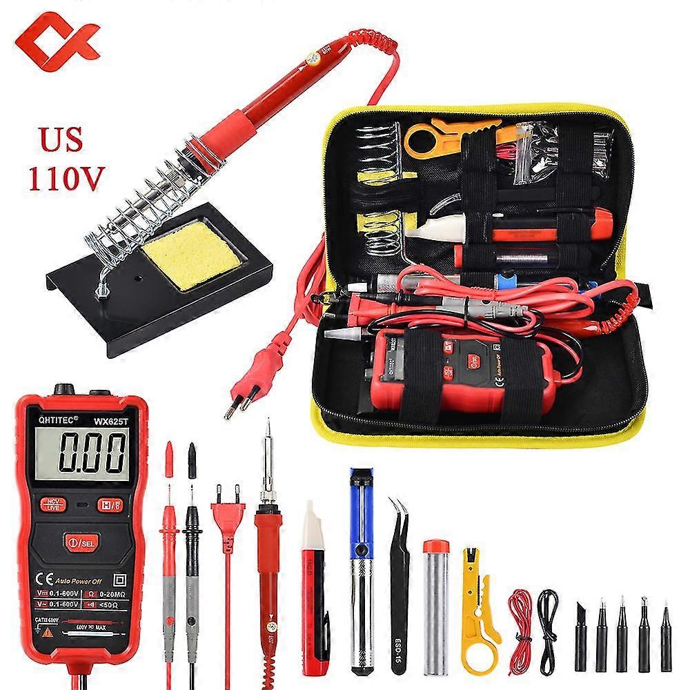 Electronic Repair Tool Set Smart Mini Multimeter Auto Range Ncv Digital Voltmeter Ohm Meter Electric Soldering Iron Kits