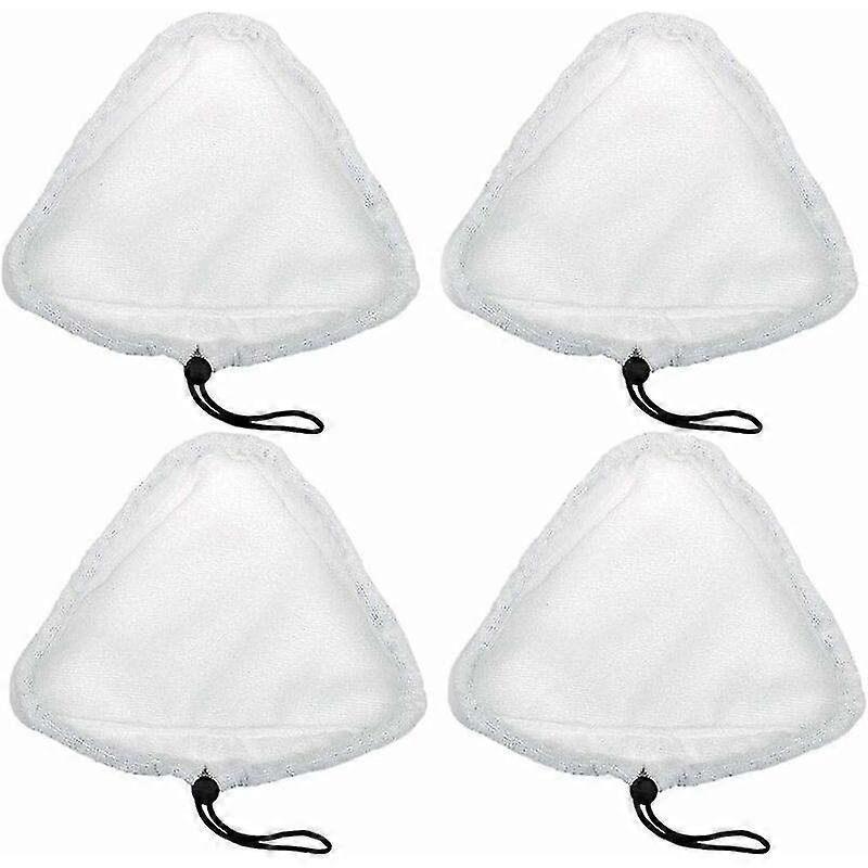 4 Pieces Triangular Microfiber Cleaning Pad, Steam Mop Pads, Universal Steam Mop Pad, For Steam Mop