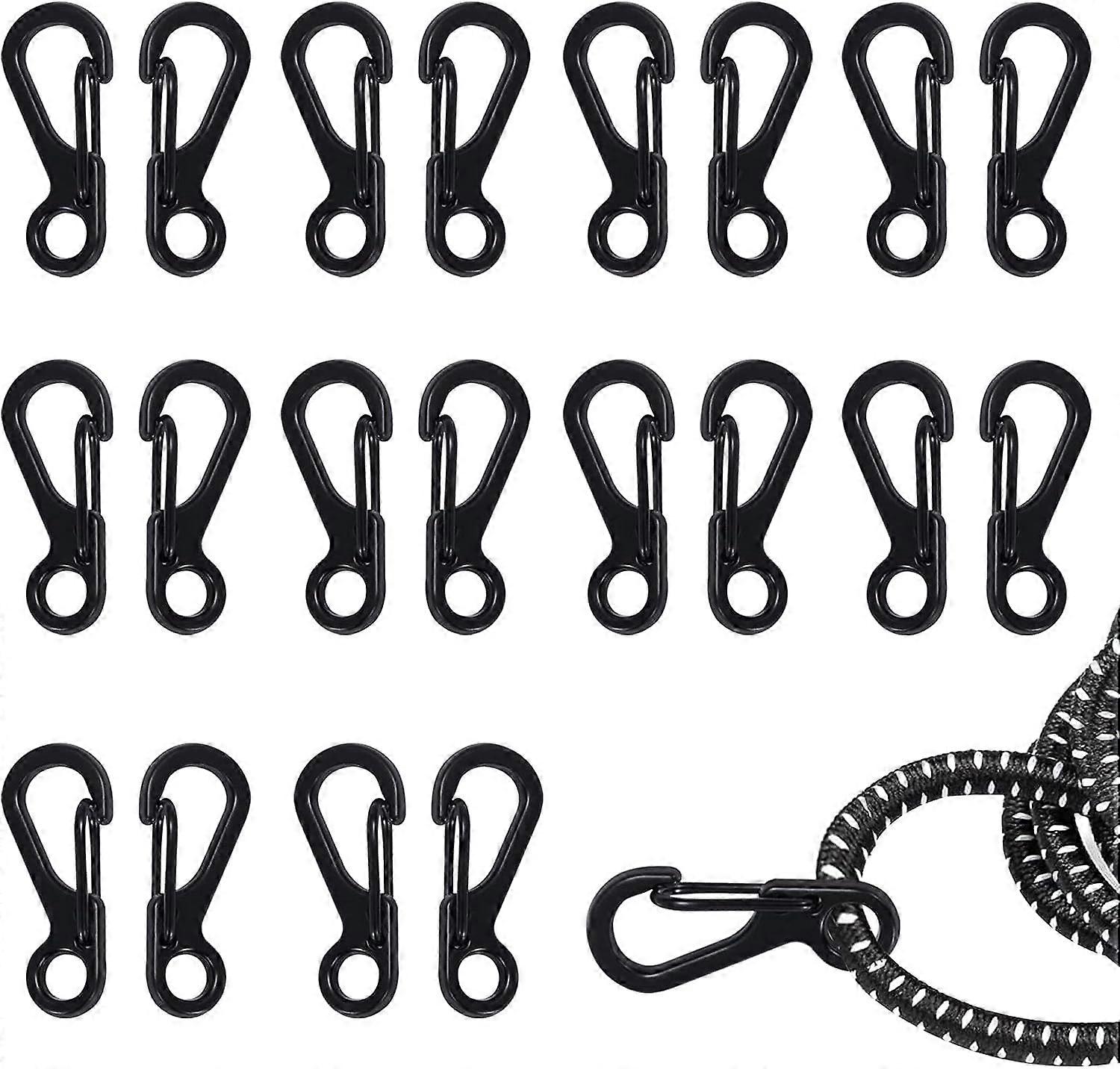 Tiny Clips Alloy Spring Hook Keychain Clasps EDC Small Hanging Buckle for Backpack Camping Bottle Paracord Accessories,2024 Ping