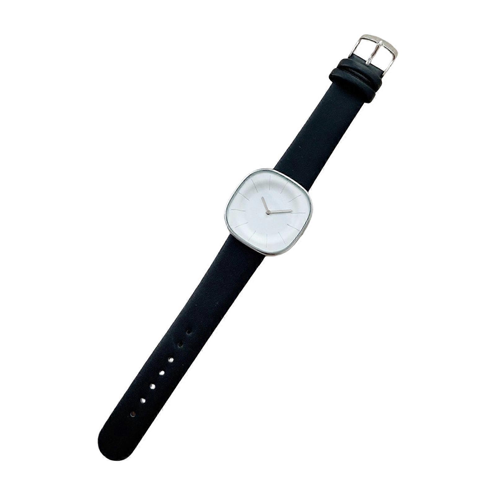 unbrand Femmes Montre Élégante Montre 2 Aiguilles Carré Minimaliste Facile À Lire Analogique Montre