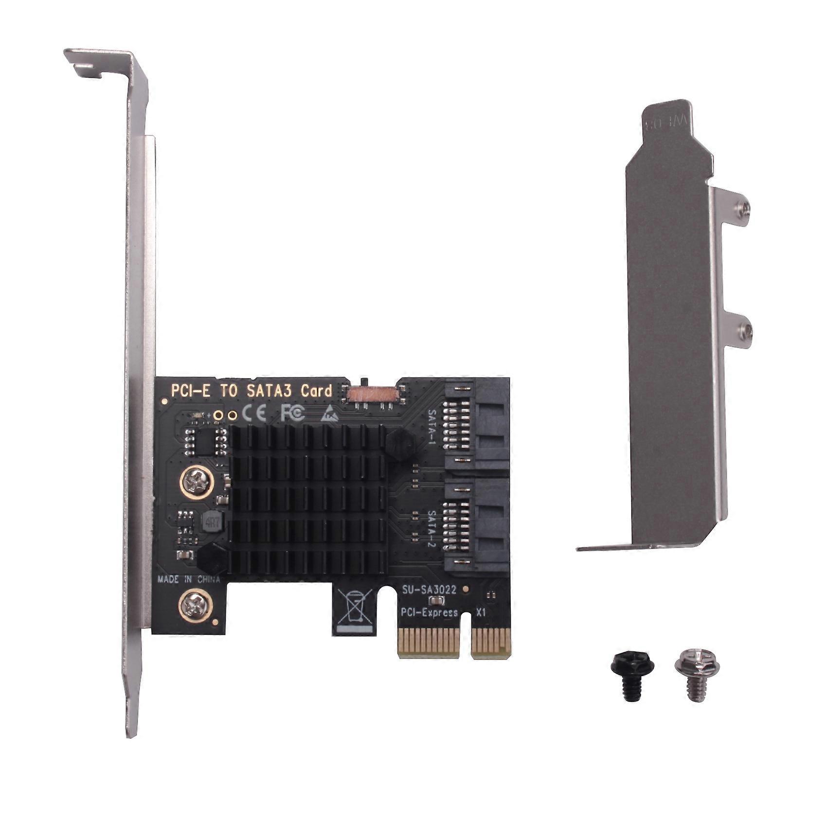 PCIe to SATA 3.0 6G SSD Adapter PCI-E PCI X1 Controller Expansion Card Riser Card Mining Card