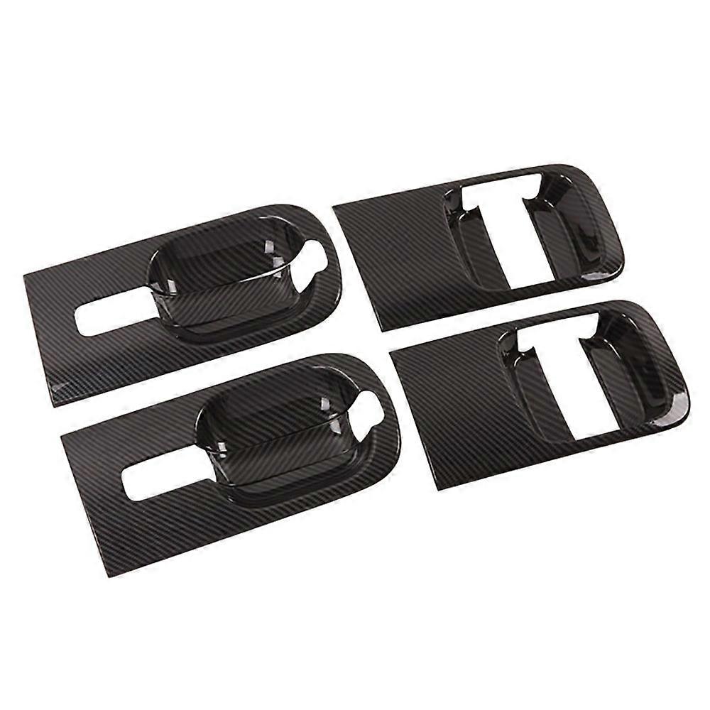 6Pcs/Set Car ABS Carbon Fiber Door Handle Bowl Cover for Grand Starex H1 I800 2018-2020 Car Accesso