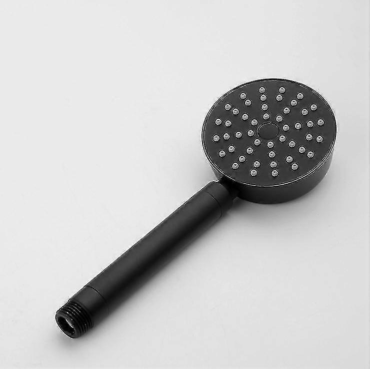 Bathroom Hand Shower, Round Black