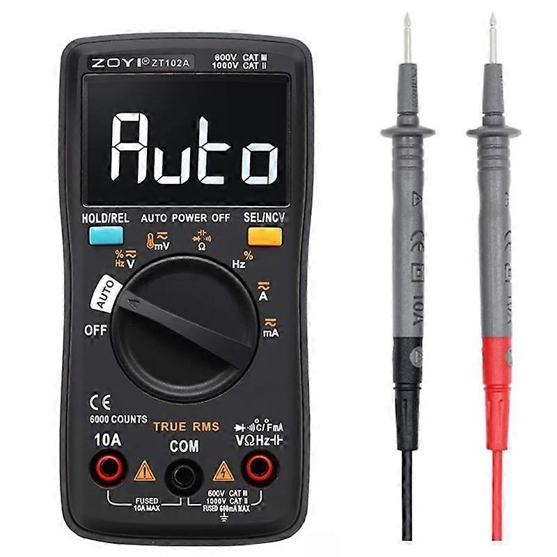 ZT102A Digital Multimeter 6000 Counts Auto 113D Back Light AC/DC Voltmeter istor Tester Frequ