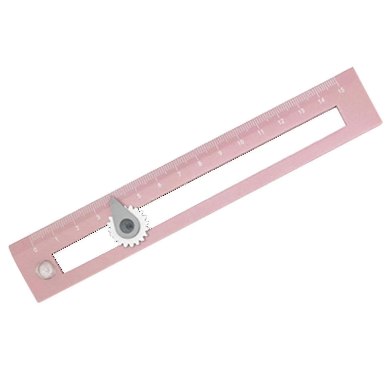 2 In 1 Compass Ruler Early Drawing Tool Accessories For Geometry Math Class Students(1pcs,pink)