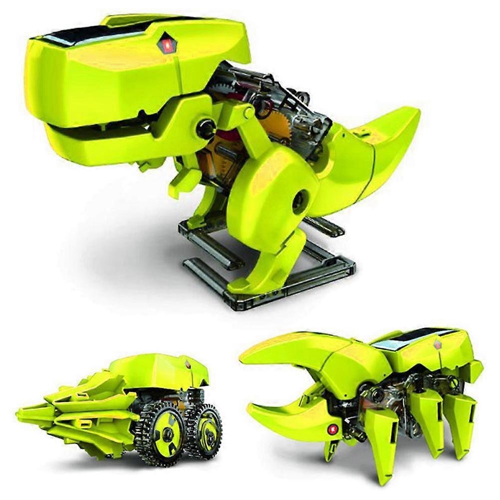 3 in 1 Solar Dinosaurs Robot Building Kit DIY Dinosaurs Solar Powered Robot Technology Learning Educational Toys for Children