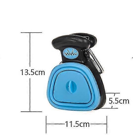 Portable Pet Toilet Waste Pickup With Bag Dispense Sanitary Waste Pick Up For Dog And Cat1pcs-blue