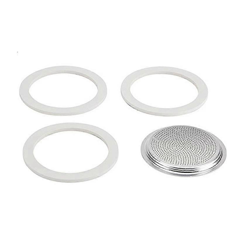 50ml Replacement Gaskets And Filter For 1 Cup Moka / Break / / Mini Espresso Makers