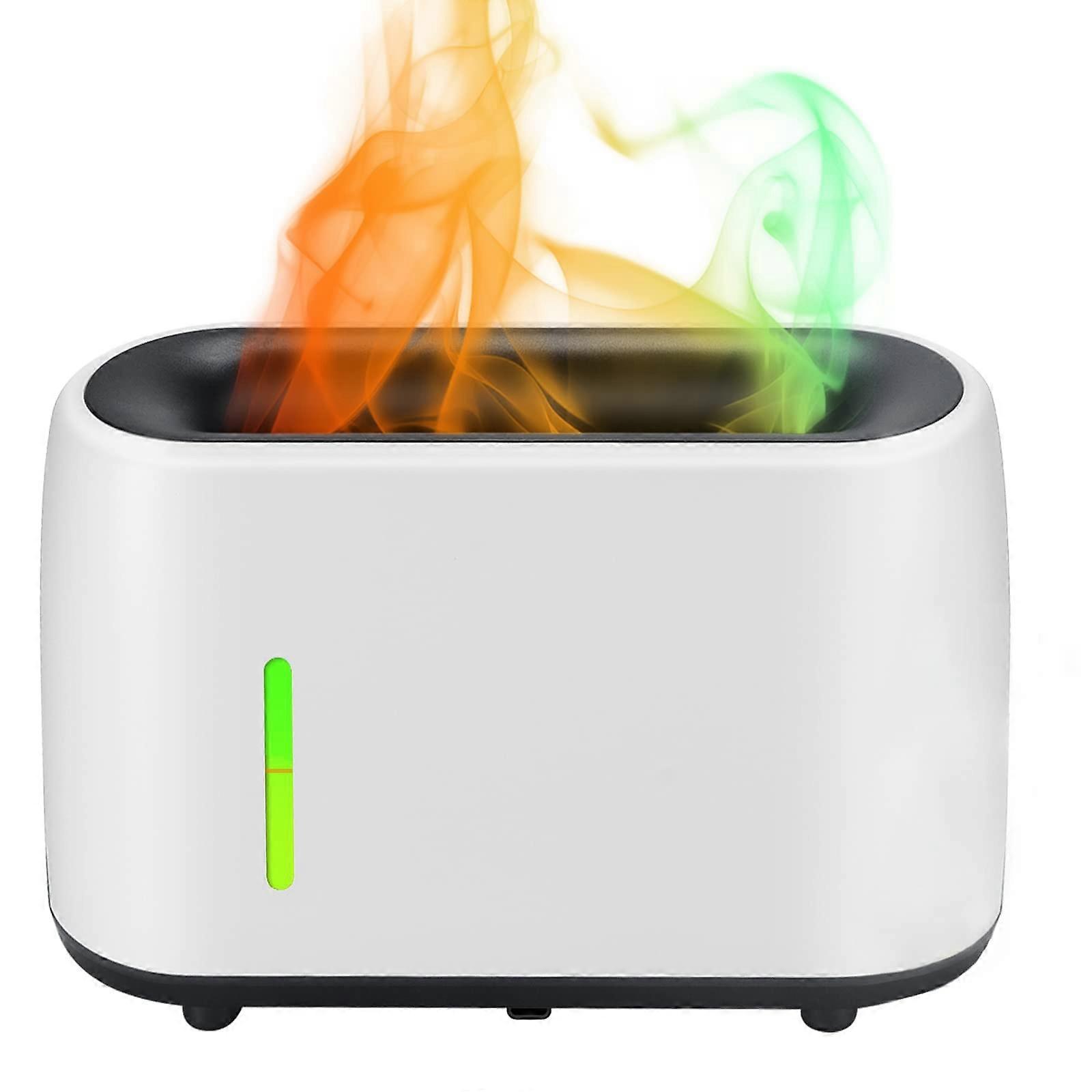 Imitation Flame Aromatherapy Diffuser,Essential Oil Diffuser (240ml) Remote Control Ultrasonic Humidifier, Diffuser with 7 Colors LED Lighting and Wat