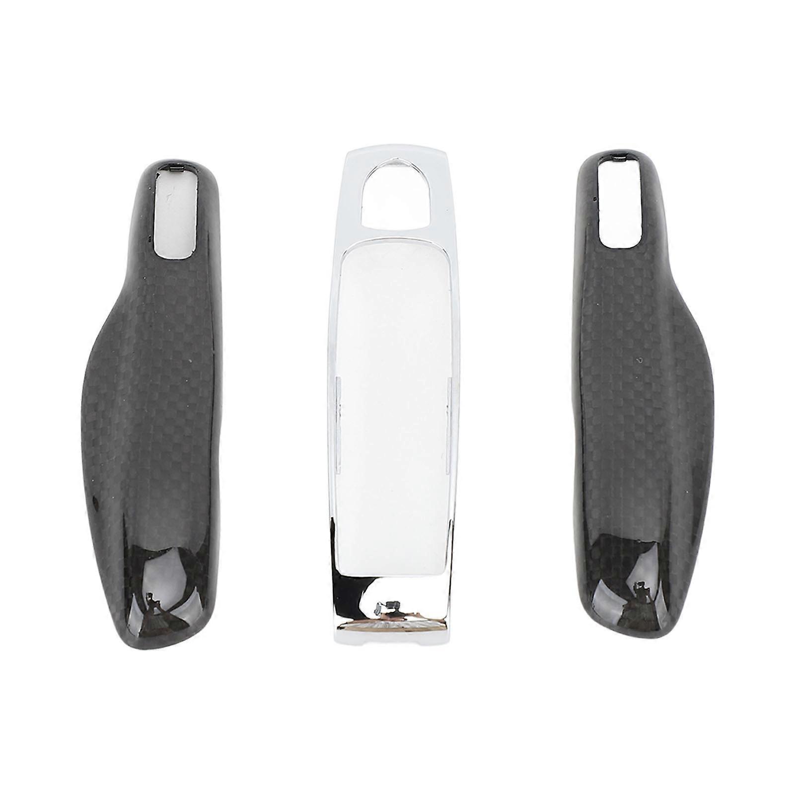 Car Smart Key Cover Case Keyless Entry Remote Key Fob Protector Shell for Panamera Cayenne 911 Macan Boxster Cayman 718 Carbon Fiber Style