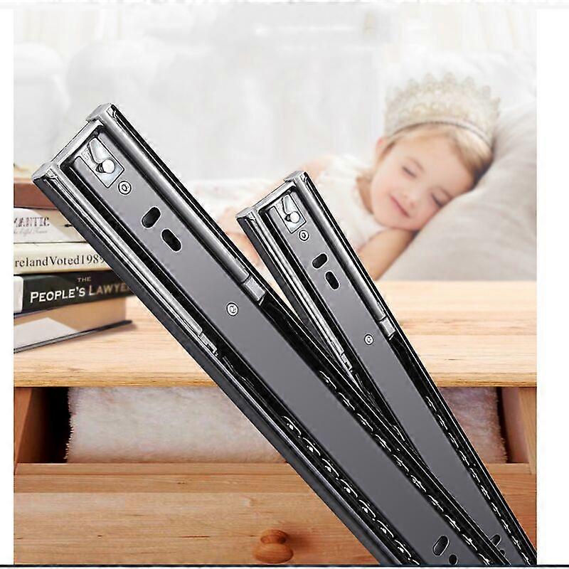 Soft closing drawer slides 300 mm, Full extension drawer slide robust load capacity of 45 kg, 1 Pair (2 pieces)(1 pair with cushioning 12" (30cm))