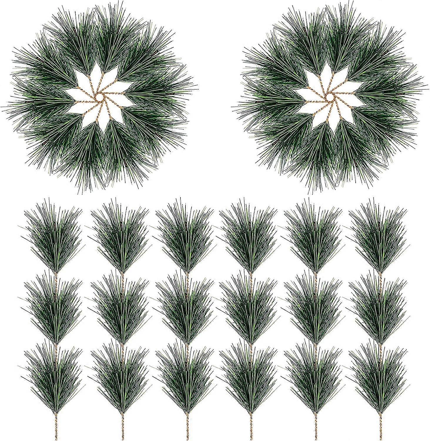 60 Pcs Artificial Green Pine Needles