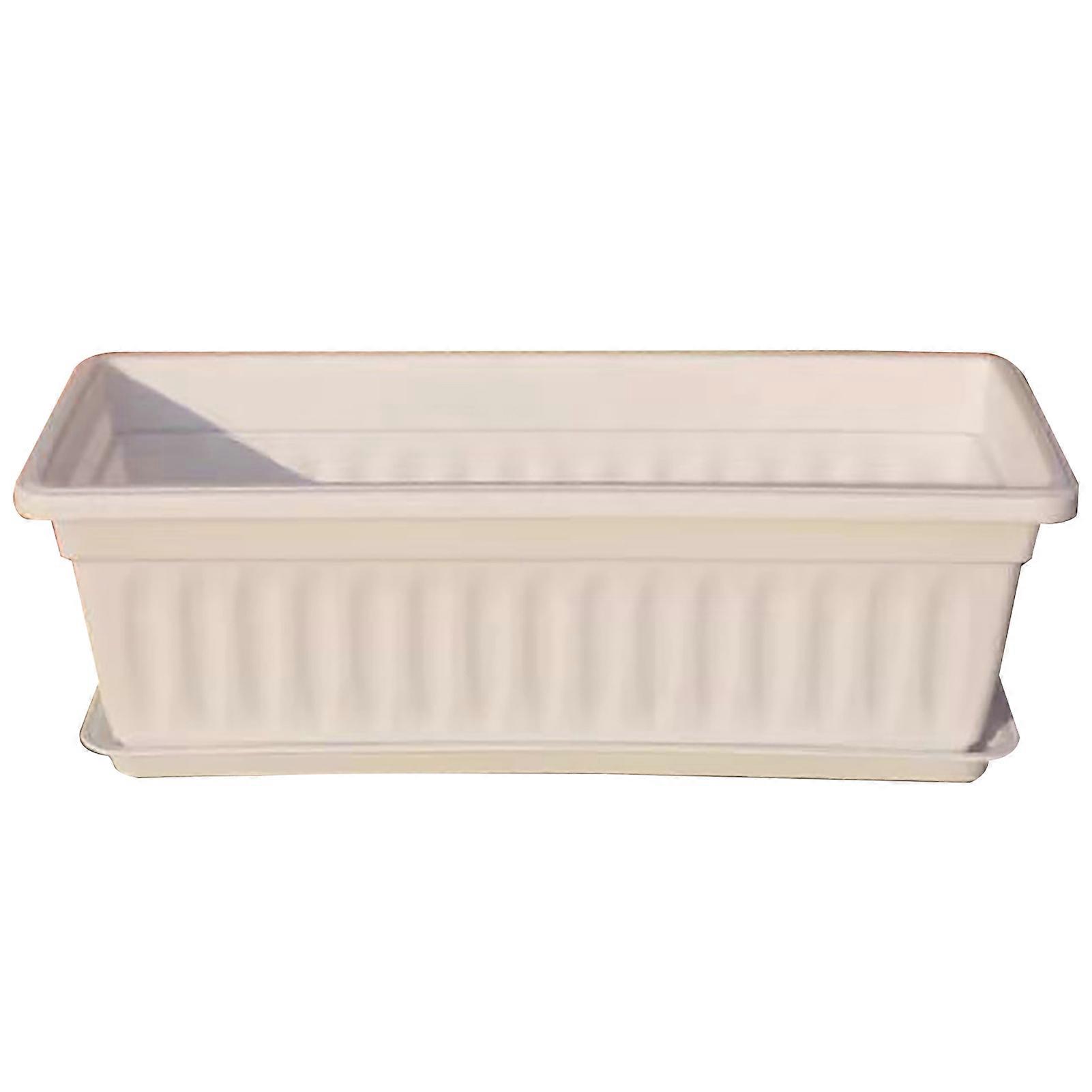 Indoor Rectangular Flowerpot Vegetable Growing Box Large Capacity Not Easily Deformed Vegetable Herb Planter Box Garden Supplies