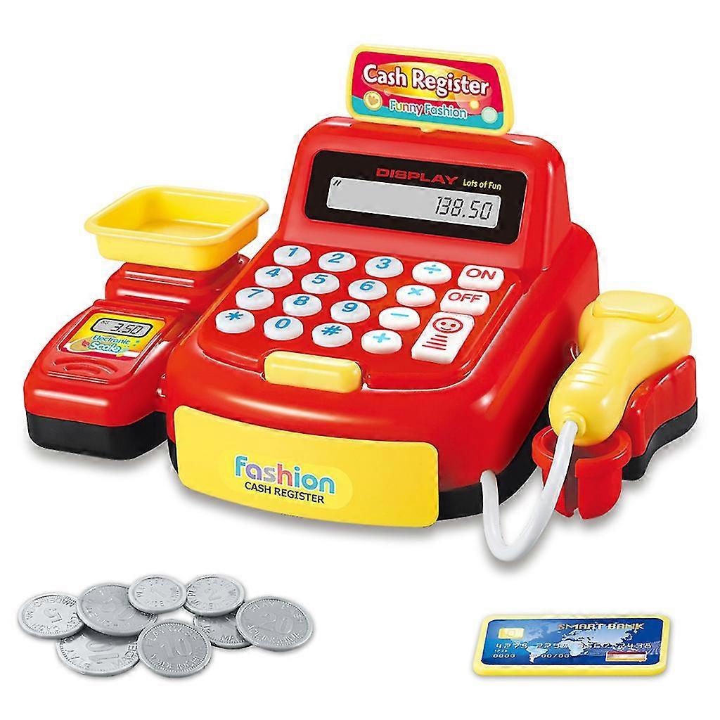 Realistic Cash Register Toy Set Children's Funny Improve Intelligence