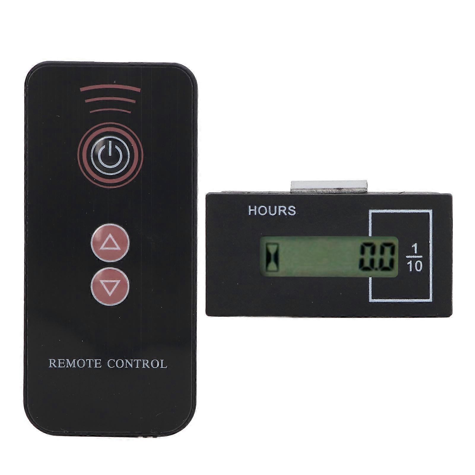 Excavator Timer Hour Meter Remote Control LCD Digital Display 12V?36V 0?99999.9H For Kato For Hyundai 9 Square