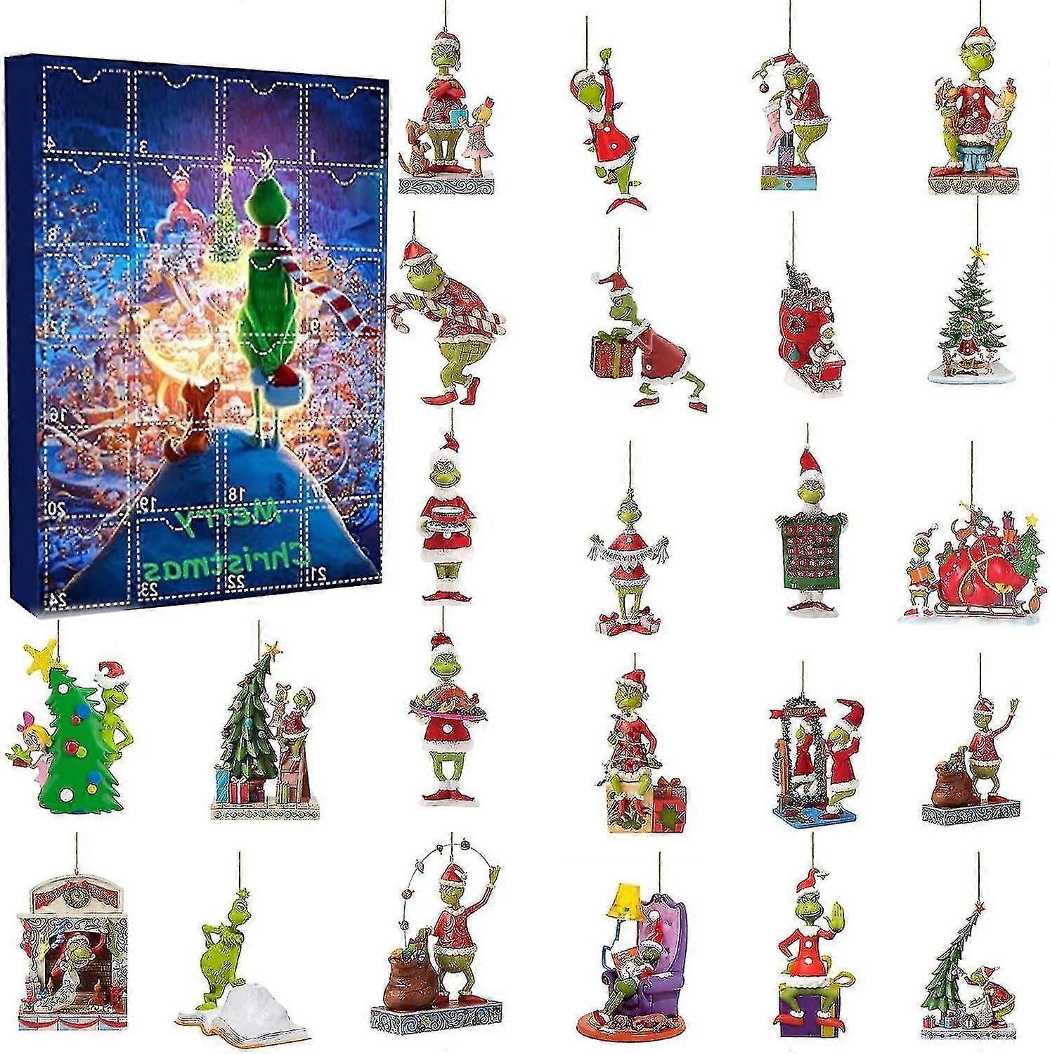 Christmas Grinchs Advent Calendar 2023 Advent Calendar, Christmas Countdown Advent Calendar Gifts For Kids
