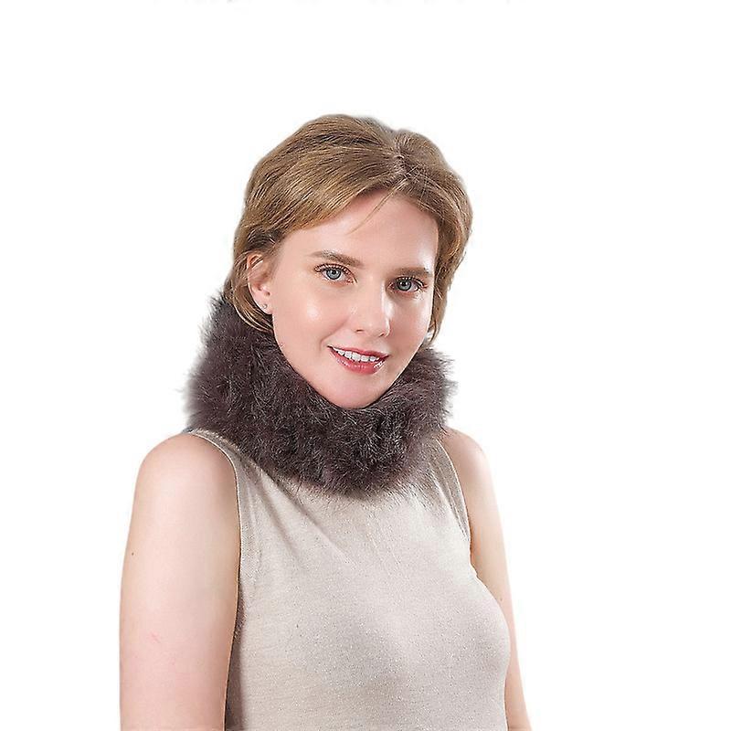 Evago Faux Fur Collar Wrap for Women, Retro Scarf ,Like Real Fur