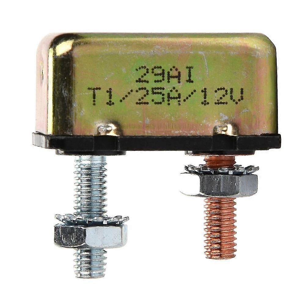 Auto Marine 12/24v 10a / 15a / 20a / 25a / 30a / 40a / 50a Universal Automatic Fuse Reset Circuit Breaker With Metal Cover