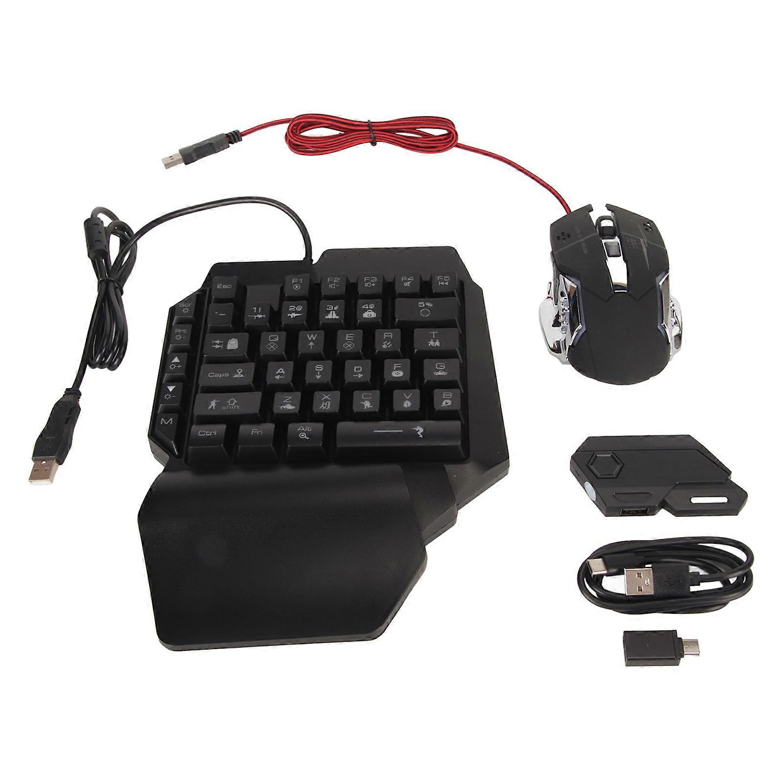 Keyboard Mouse Converter Set Programmable Gaming Keyboard Mouse Adapter Combo for PS3 for PS4 for Xbox 360 for Switch