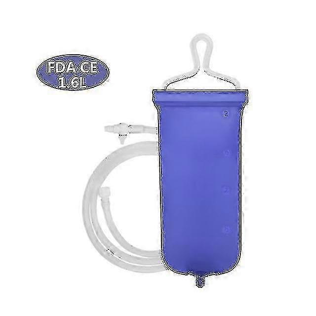 Reusable Foldable Anal Douche Enema Bag Kit Vaginal Colon Irrigation Cleaning Flusher 1.6l/2l