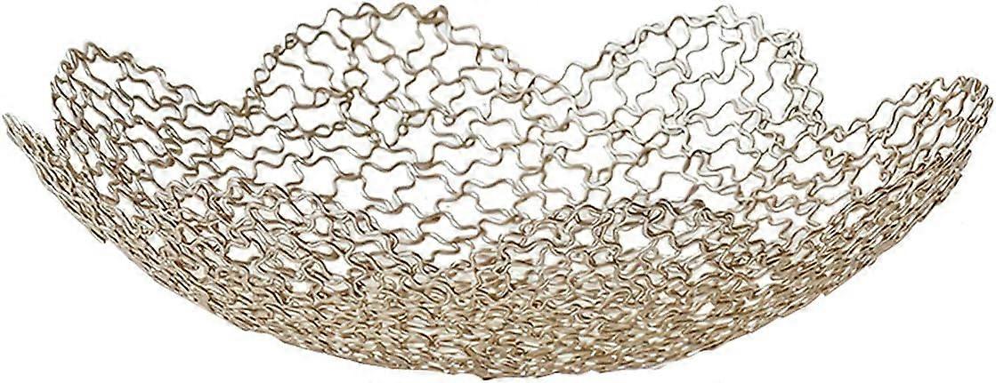 Gold Vegetable Fruit Bowl For Kitchen Countertop, Fruit Basket For Kitchen