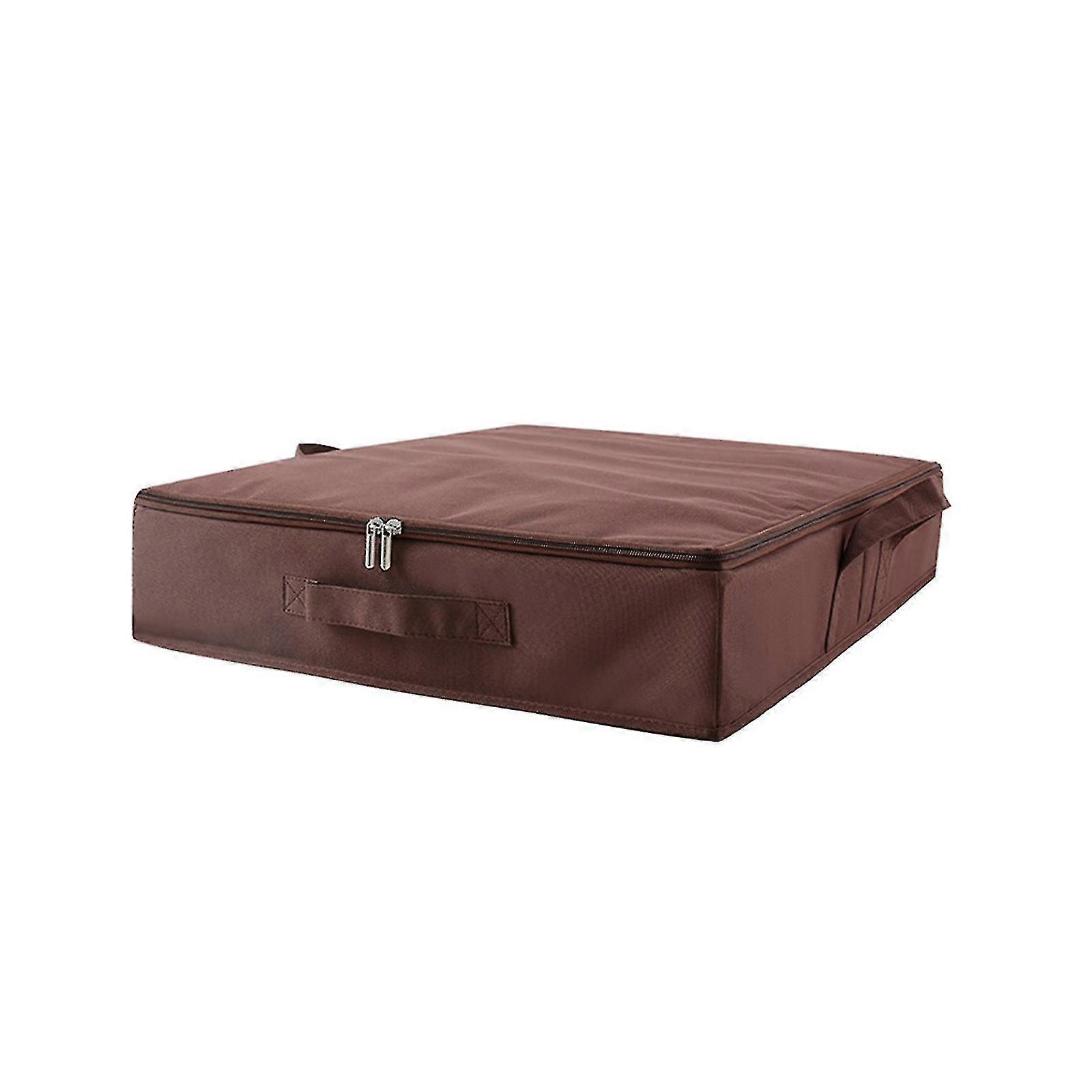 Portable Under Bed Clothes Storage Box - Long Flat Foldable Quilt Organizer