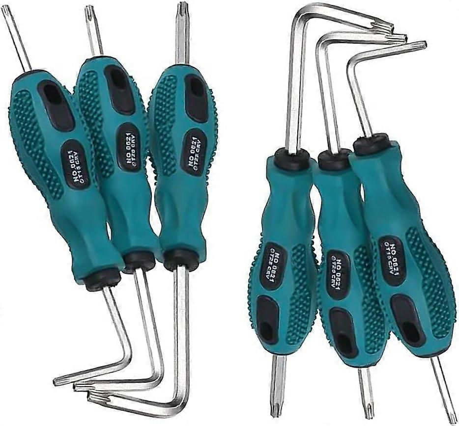 Hexagon Wrench Set, Chrome Vanadium Steel Repairing Hex Wrench High Hardness Rustproof Repairing Tool Kit with TPU Coated Handle for Repairing Working