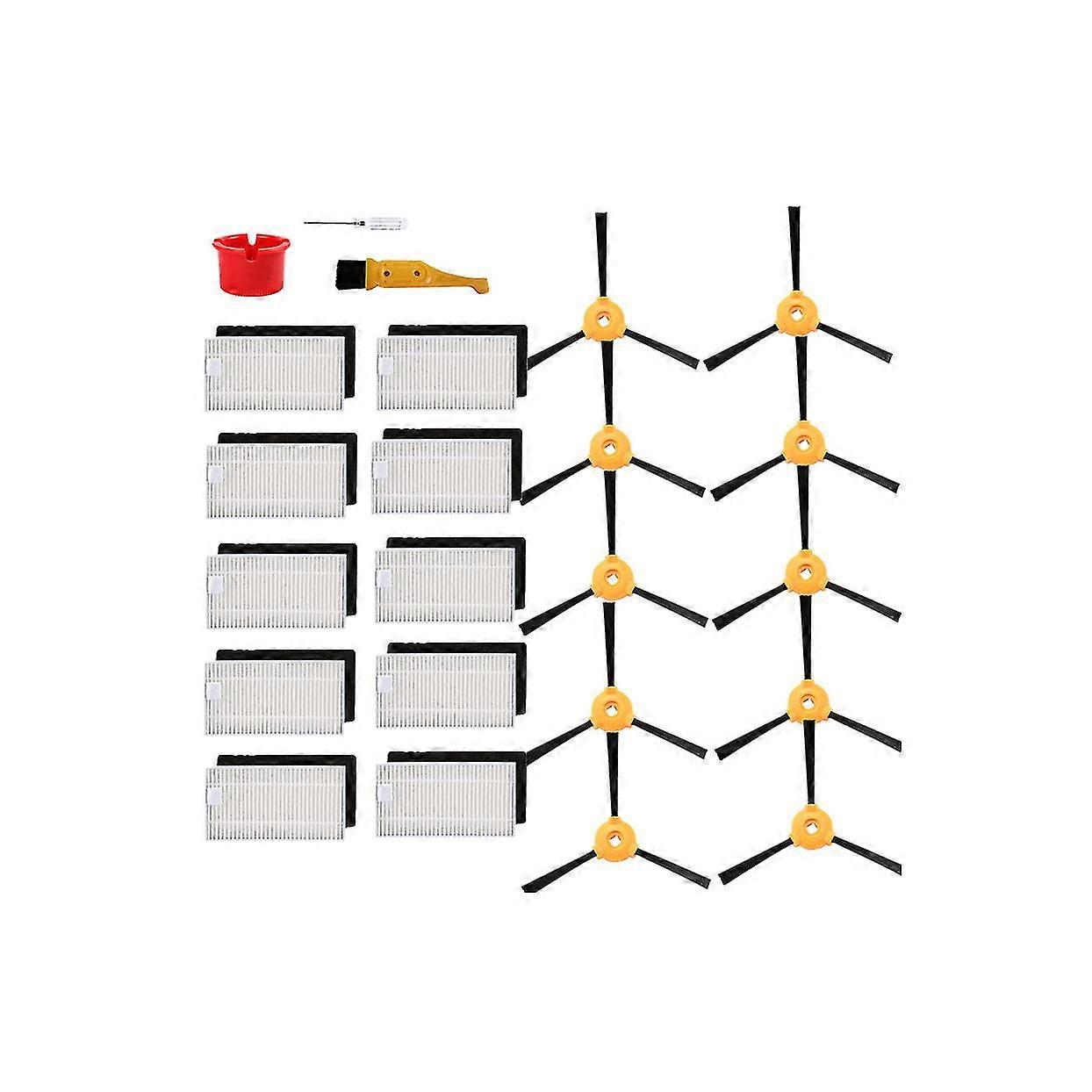 High Efficiency Filter Parts Side Brush Kit For Ecovacs Deebot N79