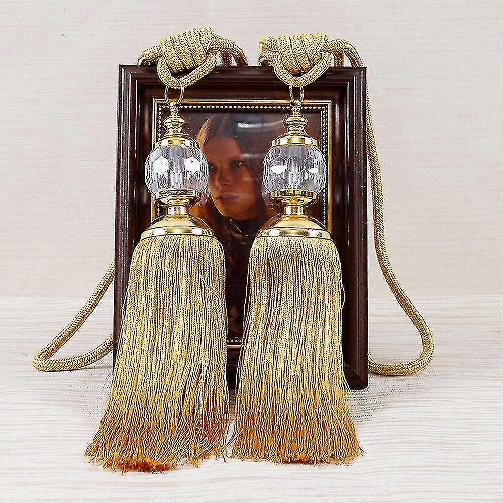 2szt Curtain Tieback Beaded Tassels Curtain Tieback Rope Window Drapes Decoration Tassel Tiebacks Curtain Tie Rope Accessory