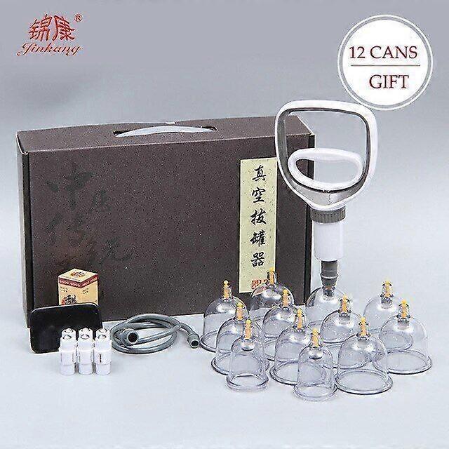 Suction Cups Vacuum Massage Jars Cuppings Therapy Set Plastic Guasha Massager