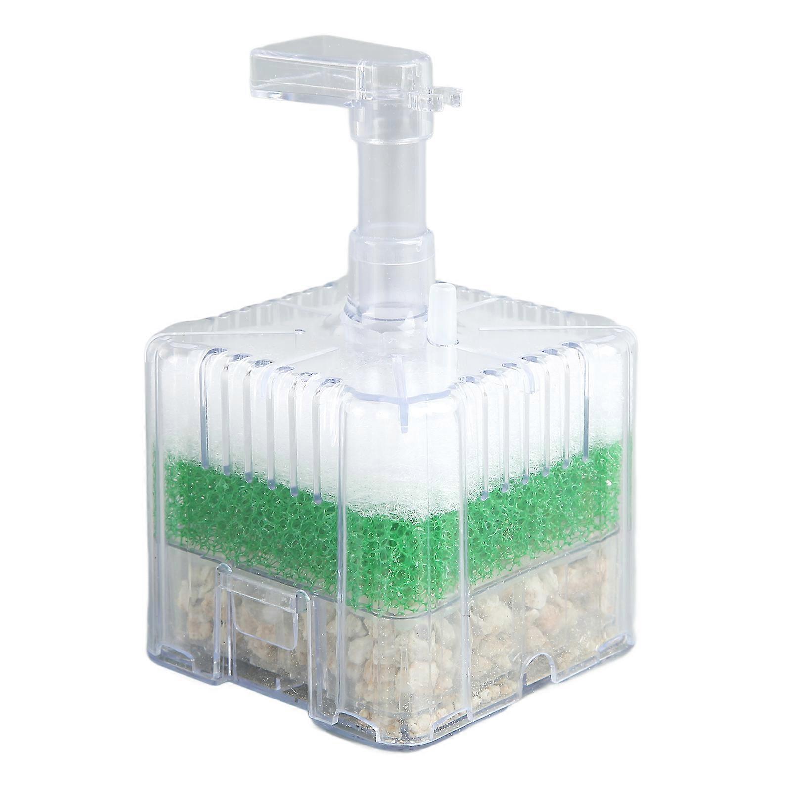 Sponge Filter for Aquarium Air Driven Mini Multi Layer Filtration Biochemical Fish Tank