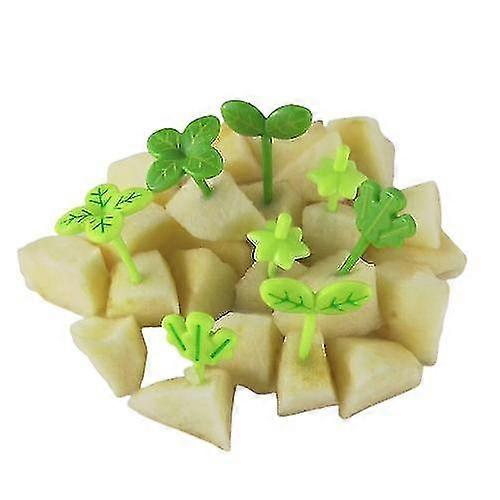 Frukt gaffel forlater plast tannpirker