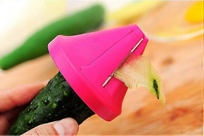 (6.5 x 5.5 cm) Improve your kitchen with this multifunctional vegetable and fruit spiral peeler, 1 piece!