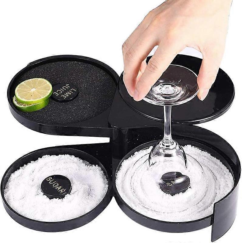 1 Pack 3 Tier Bar Glass for Margarita and Cocktail, Bartender Tool