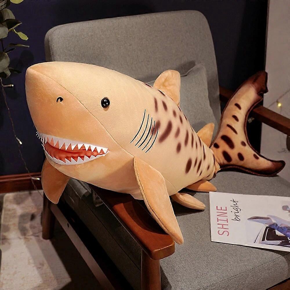 Simulierter brauner Haifisch gefülltes Plüschtier Kinder Geschenk