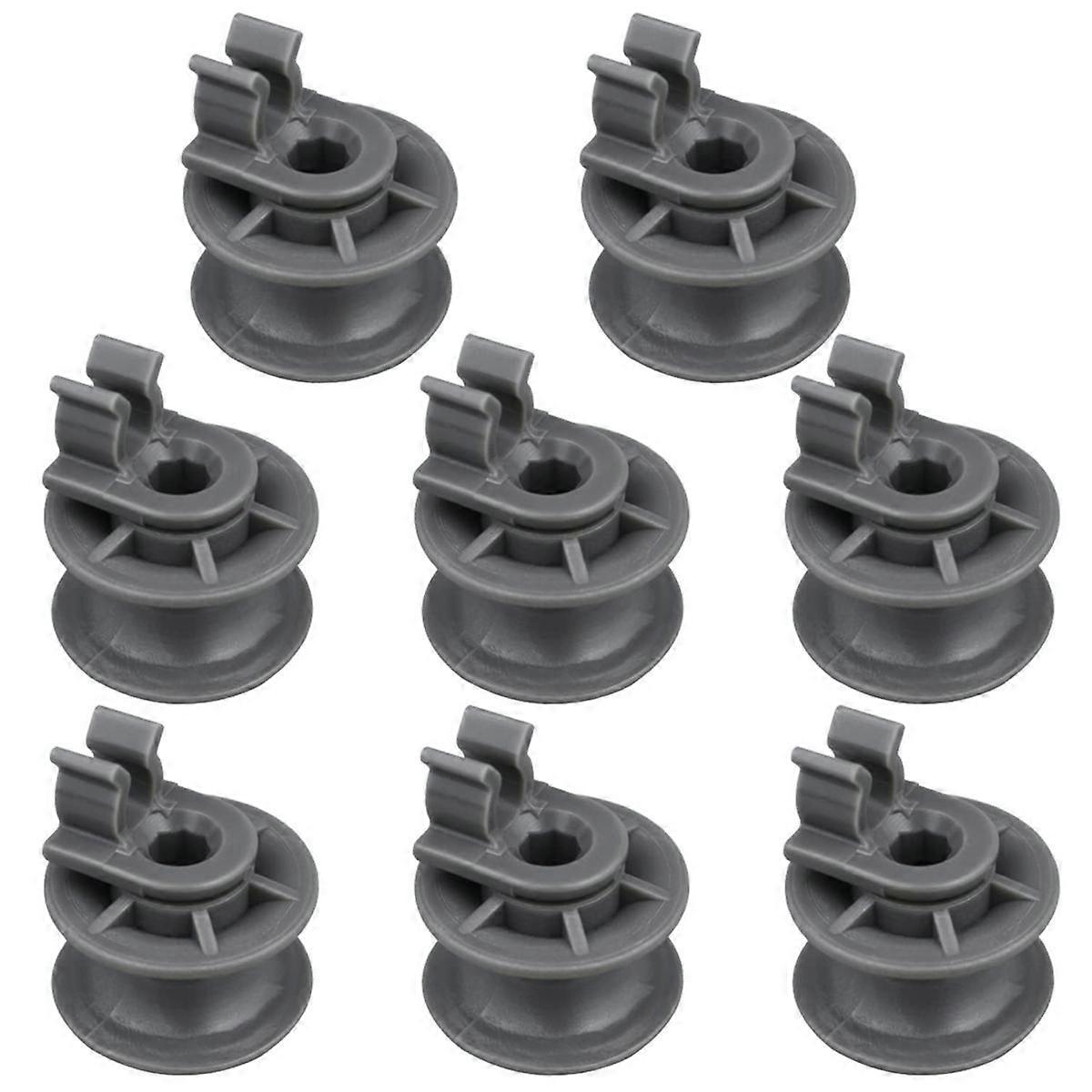 8Pcs 4581DD3002A Dishwasher Upper Rack Wheels,Dishrack Roller and Axle Assembly Replacement Part for