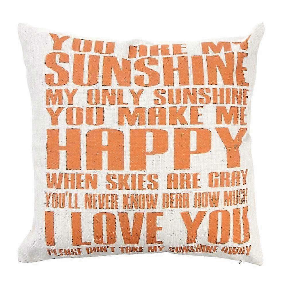 Quoted Linen Pillowcase