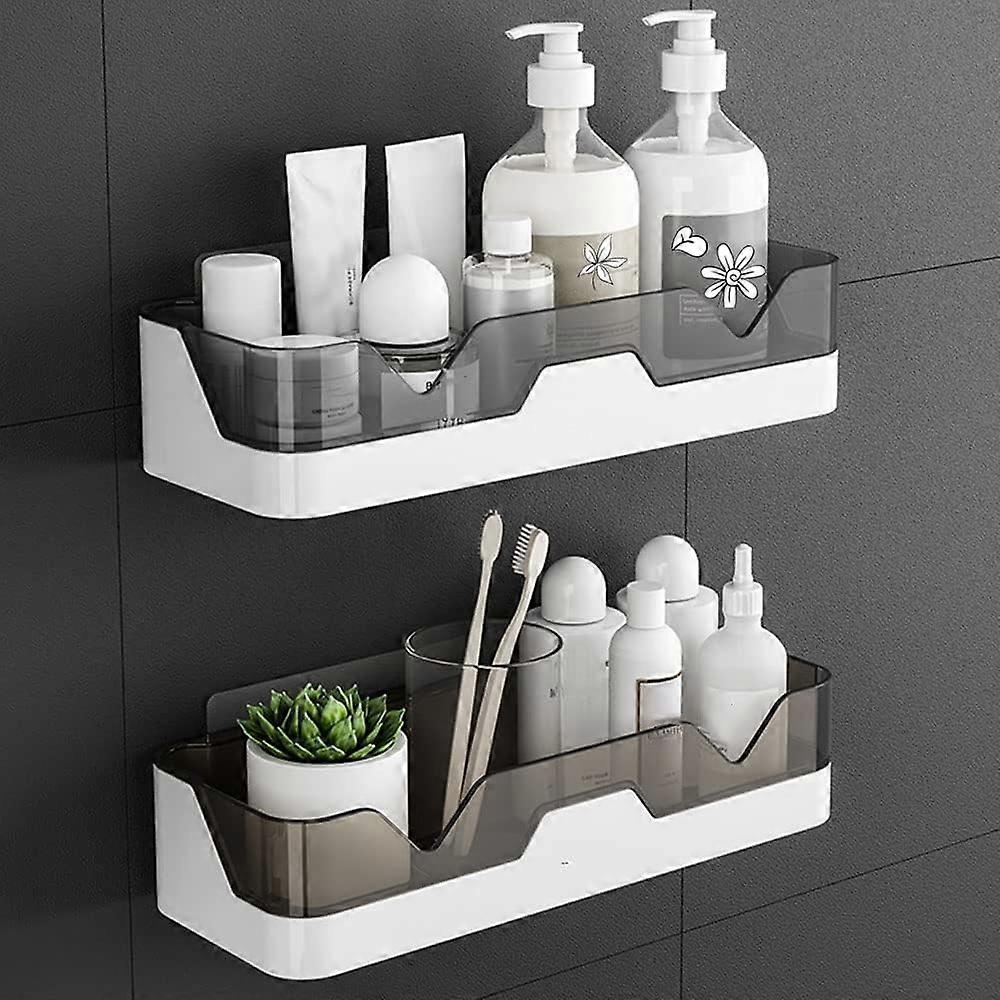 Set of 2 Shower Shelf, No Drilling Shower Caddy, Wall Mounted Shower Organizer Storage Baskets for Bathroom/Kitchen.